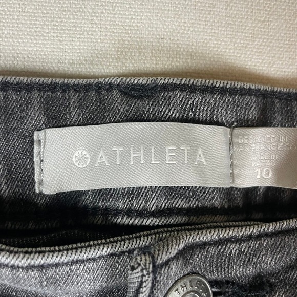 Athleta Sculptek Women's Ultra High-Rise Skinny Gray Denim Wash Jeans - Size 10 - Picture 4 of 11